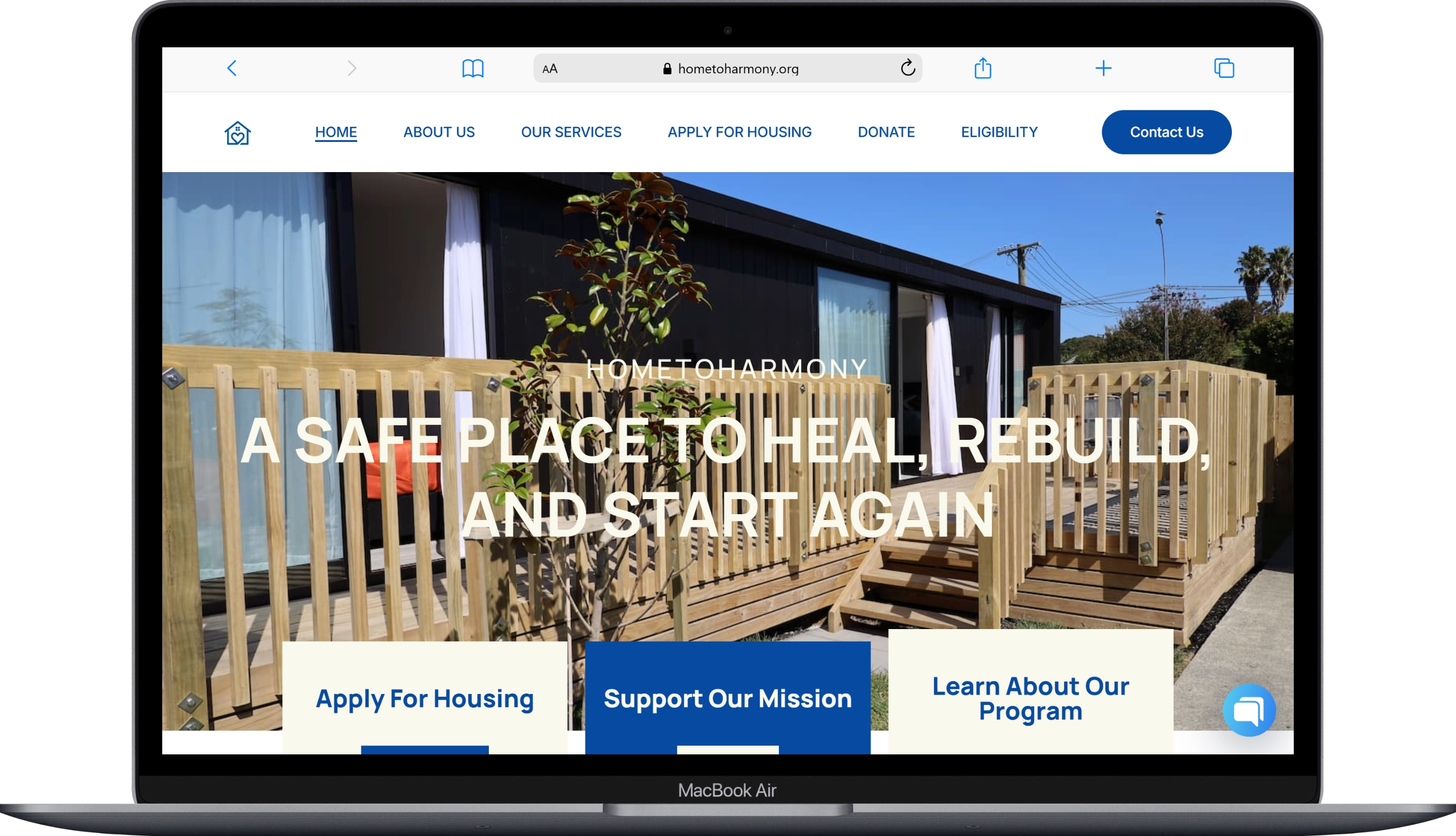 Lead Web Developer & Digital Experience Designer – Home to Harmony Project